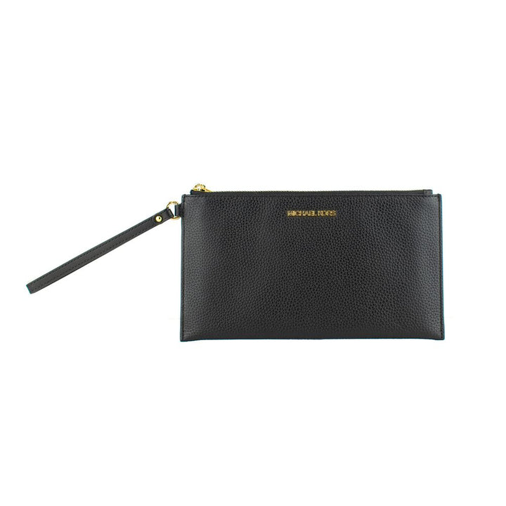 Michael Kors Black Leather Clutch Bag