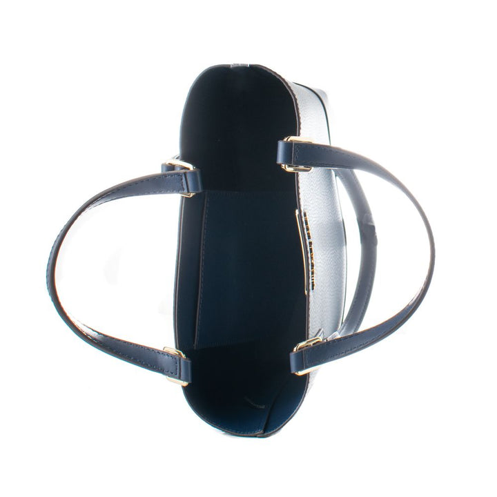 Michael Kors Blue Leather Tote Bag