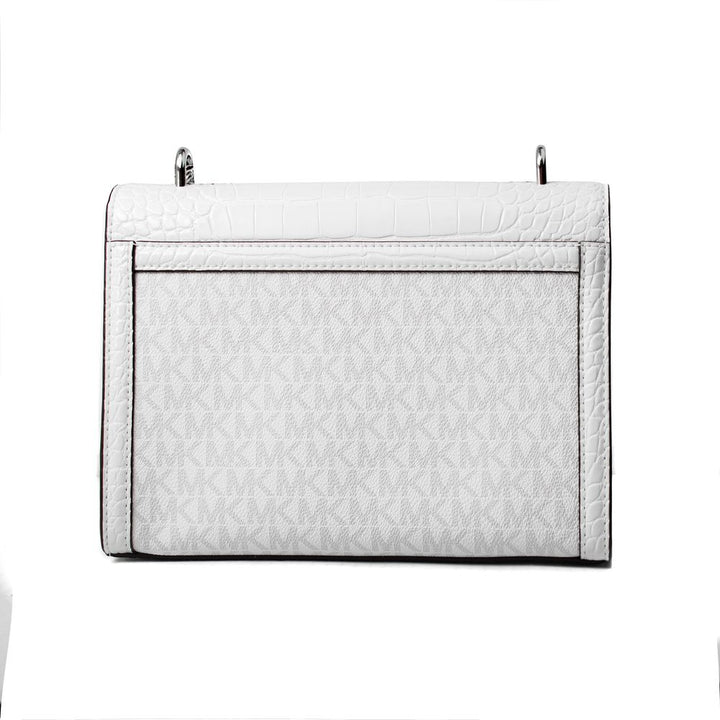 Michael Kors White Canvas Crossbody Bag