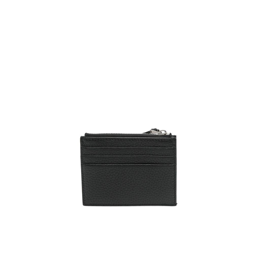 Valentino Garavani Black Calfskin Cardholder