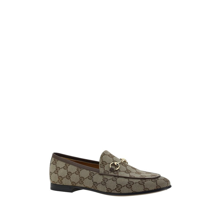 Gucci Beige Polyamide Slip-On Loafers