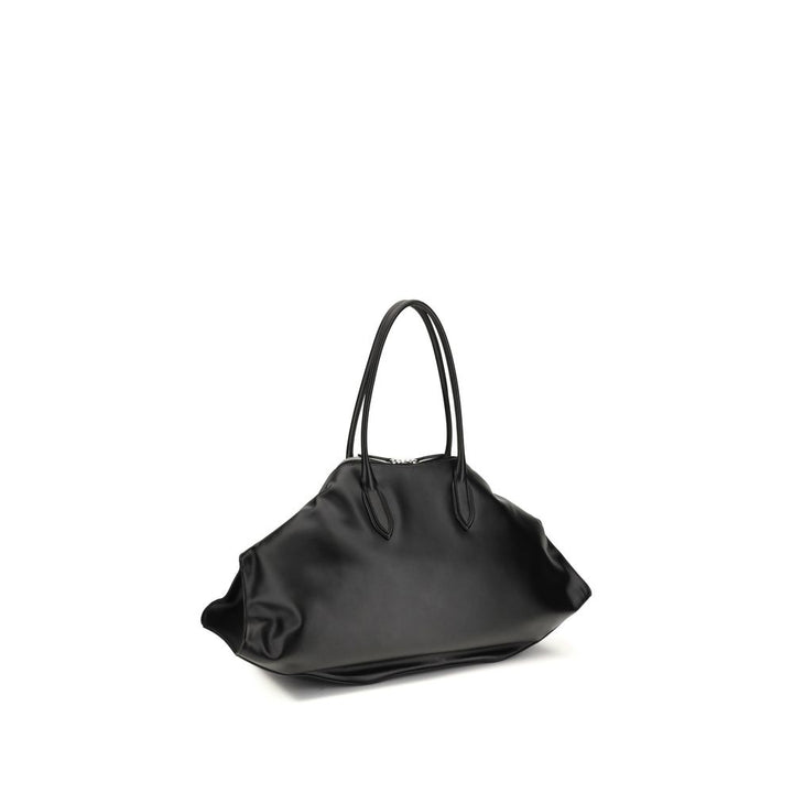 Alexander McQueen Black Calf Leather Bos Taurus Shoulder Bag