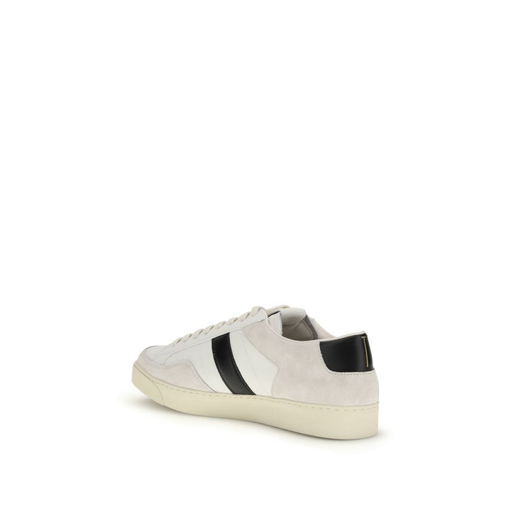 Tom Ford White Calf Leather Bos Taurus Low Top Sneakers