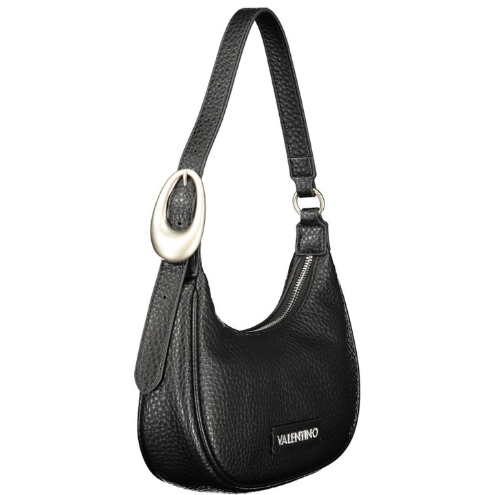 Mario Valentino Black Polyurethane Women Shoulder Bag