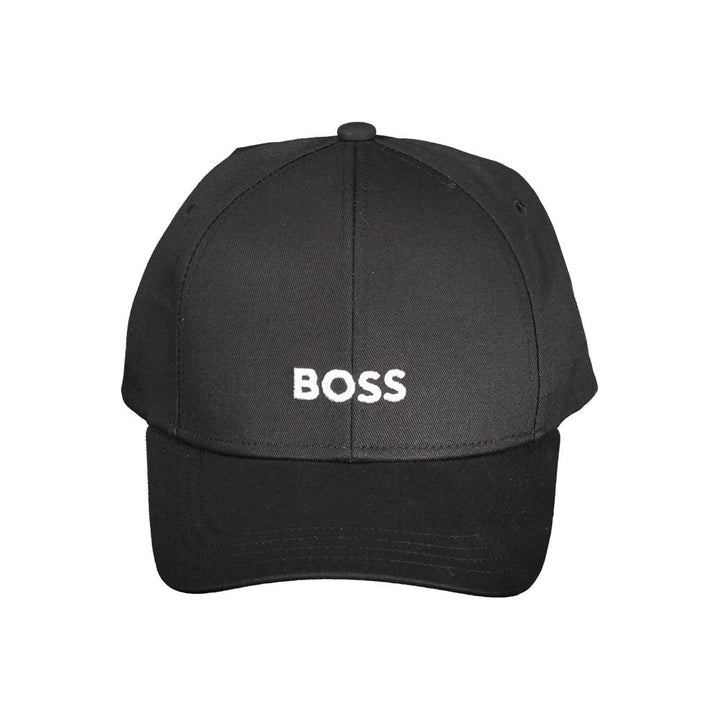Hugo Boss Black Cotton Men's Visor Hat