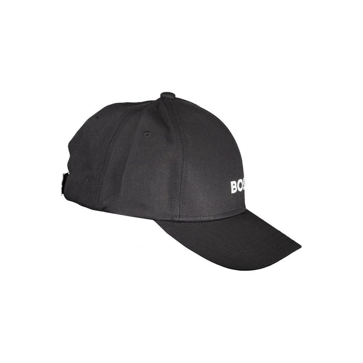 Hugo Boss Black Cotton Men's Visor Hat
