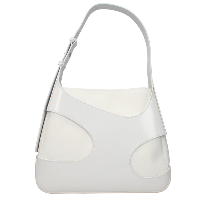 Salvatore Ferragamo White Leather Shoulder Bag