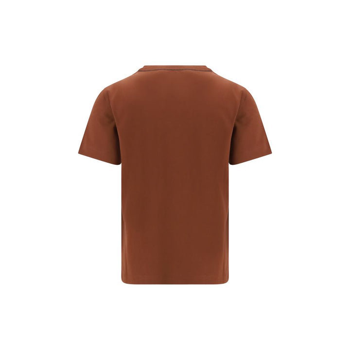 Brunello Cucinelli Brown Cotton T-Shirt