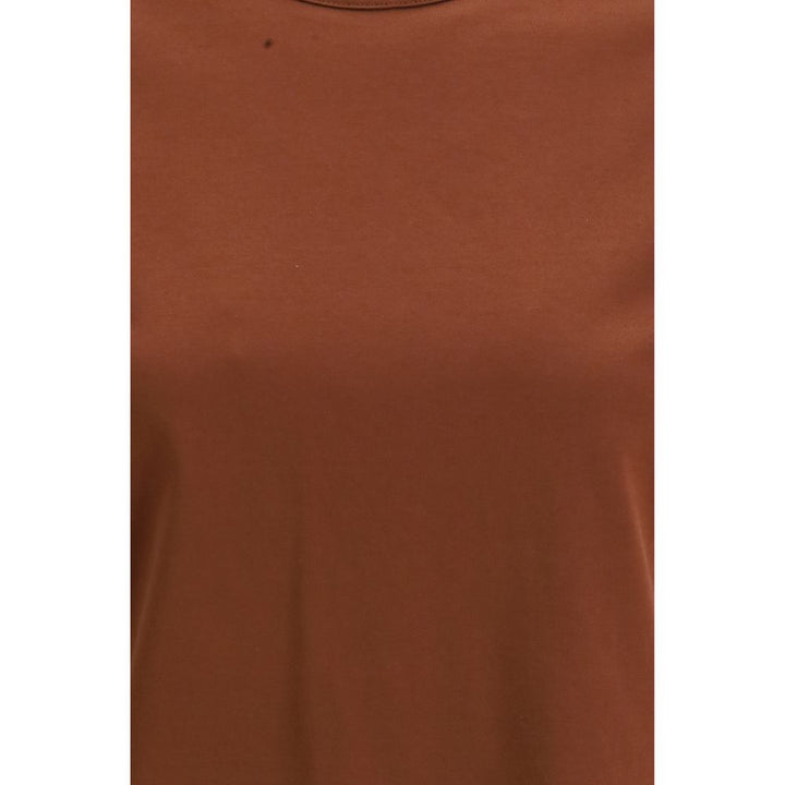 Brunello Cucinelli Brown Cotton T-Shirt