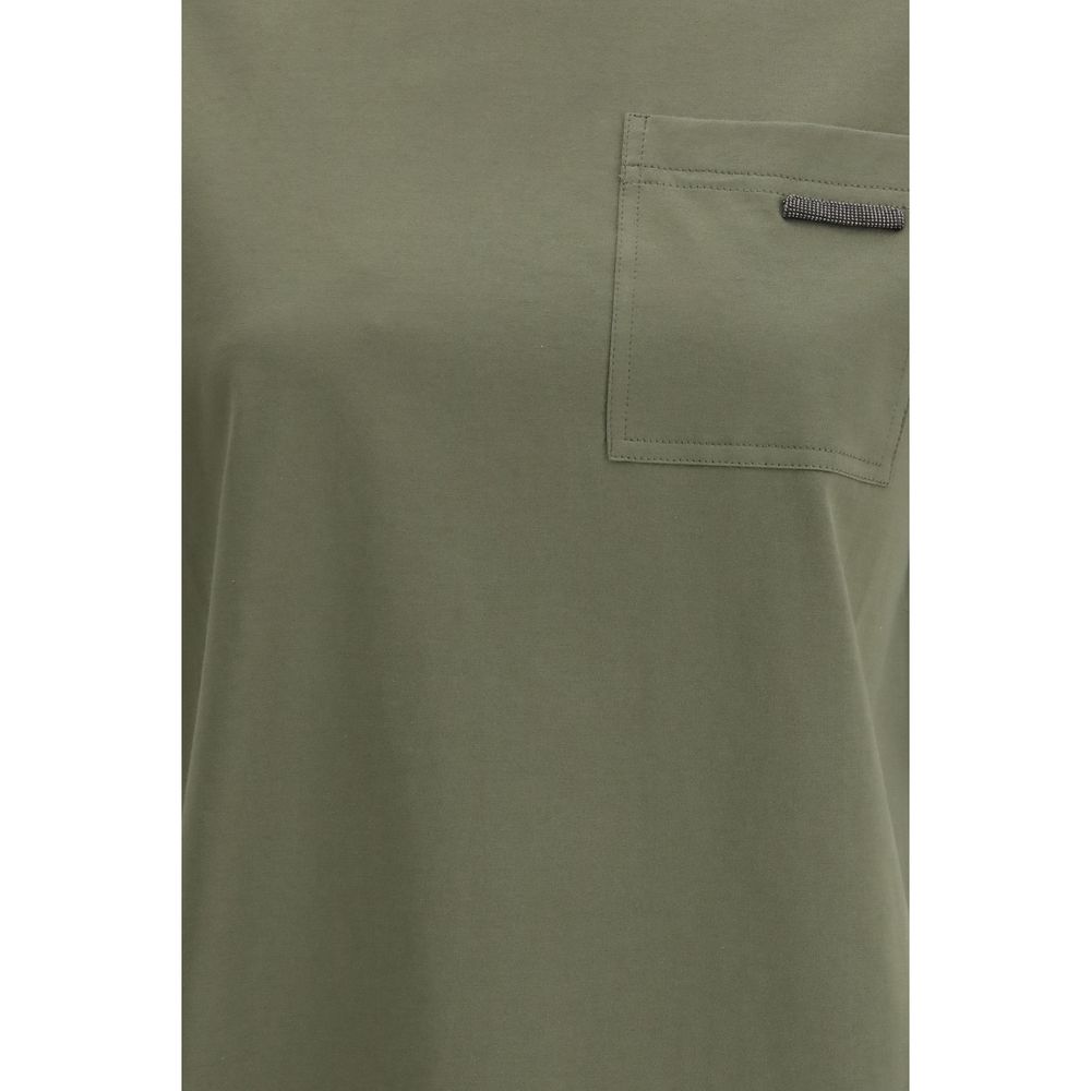 Brunello Cucinelli Bicolor Cotton T-Shirt