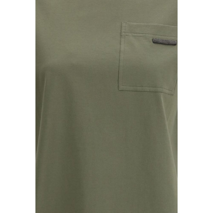 Brunello Cucinelli Bicolor Cotton T-Shirt