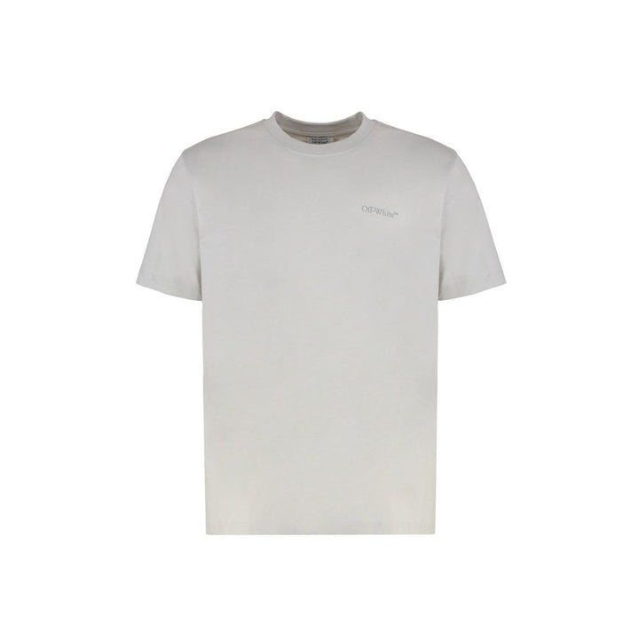 Off-White Gray Cotton T-Shirt