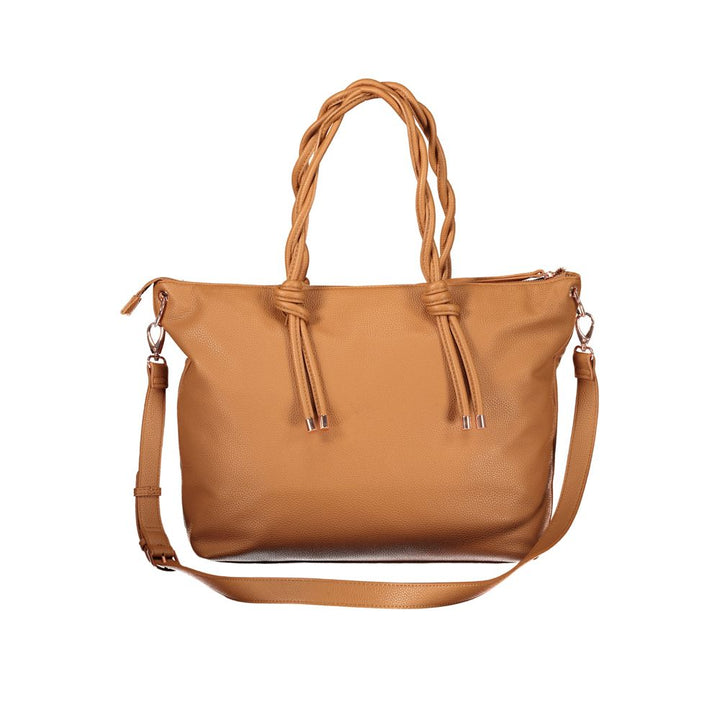 Mario Valentino "Marrone Polyurethane Womens Handbag"