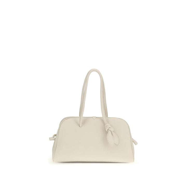 Jacquemus White Calf Leather Bos Taurus Shoulder Bag
