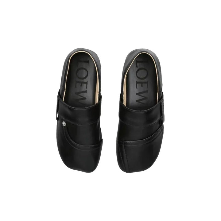 Loewe Black Calfskin Slippers