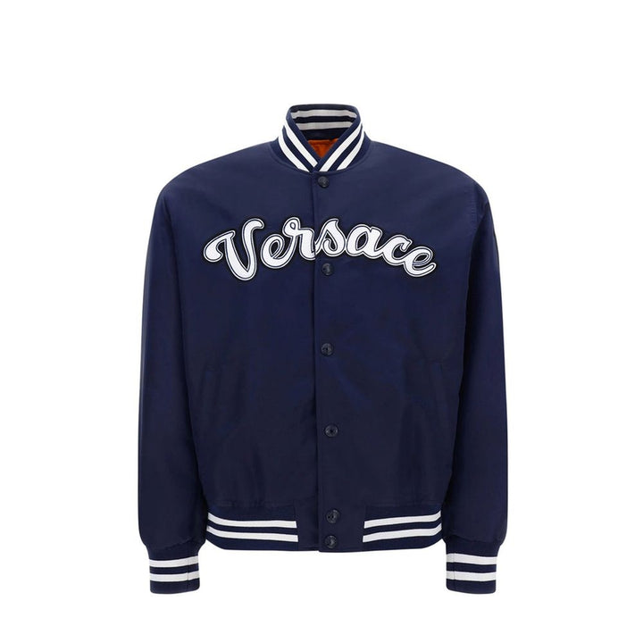 Versace Blue Nylon Bomber