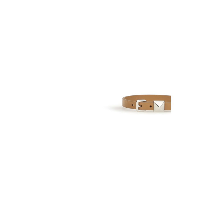 Valentino Garavani Brown Calf Leather Bos Taurus Bracelet