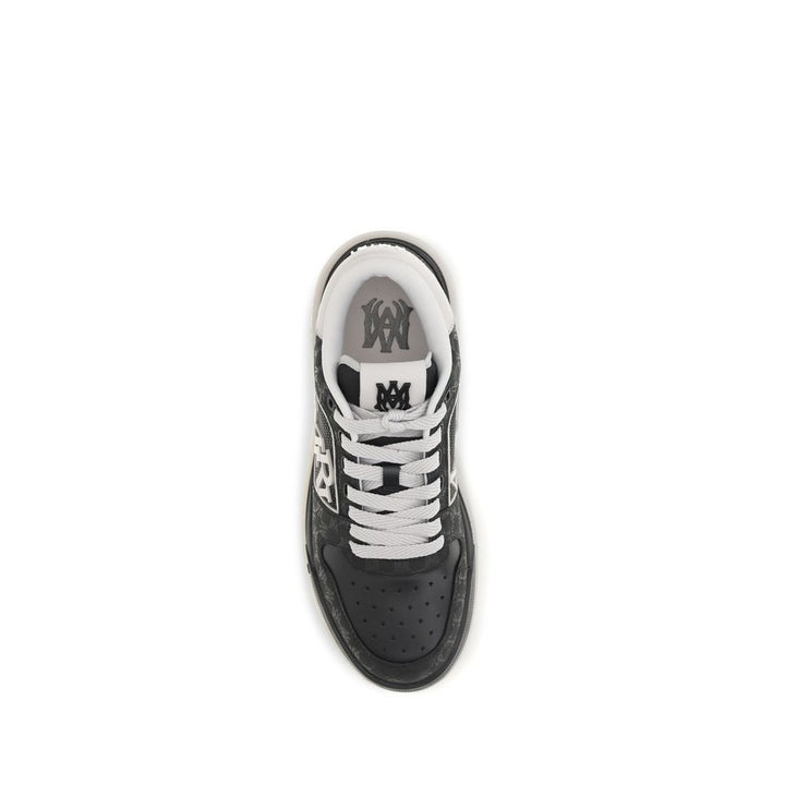 Amiri Black Calf Leather Bos Taurus Low Top Sneakers