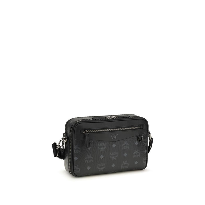 MCM Black Fabric Shoulder Bag