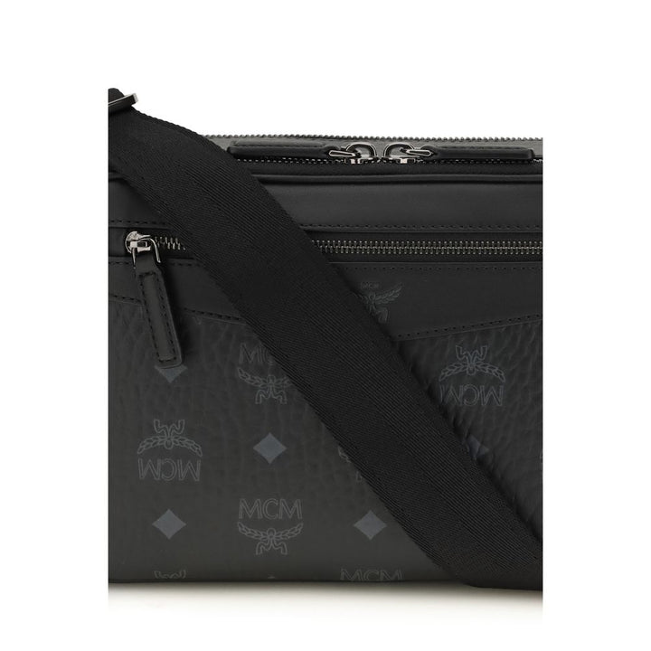 MCM Black Fabric Shoulder Bag