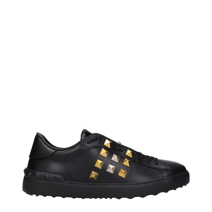 Valentino Garavani Black Leather Sneakers