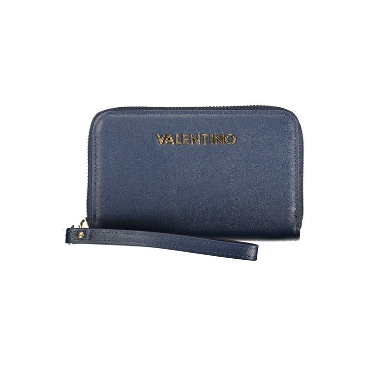 Mario Valentino Blu Polyurethane Women Wallet