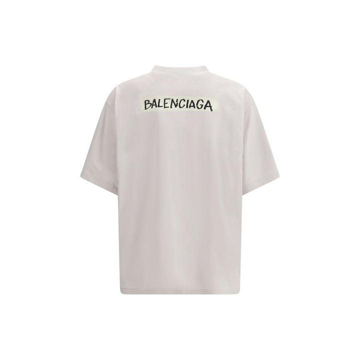 Balenciaga White Cotton T-Shirt