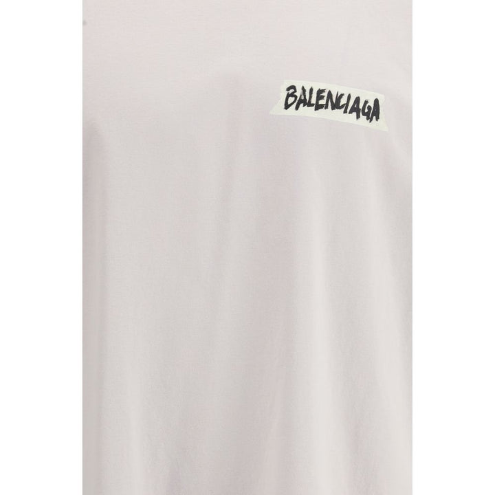 Balenciaga White Cotton T-Shirt
