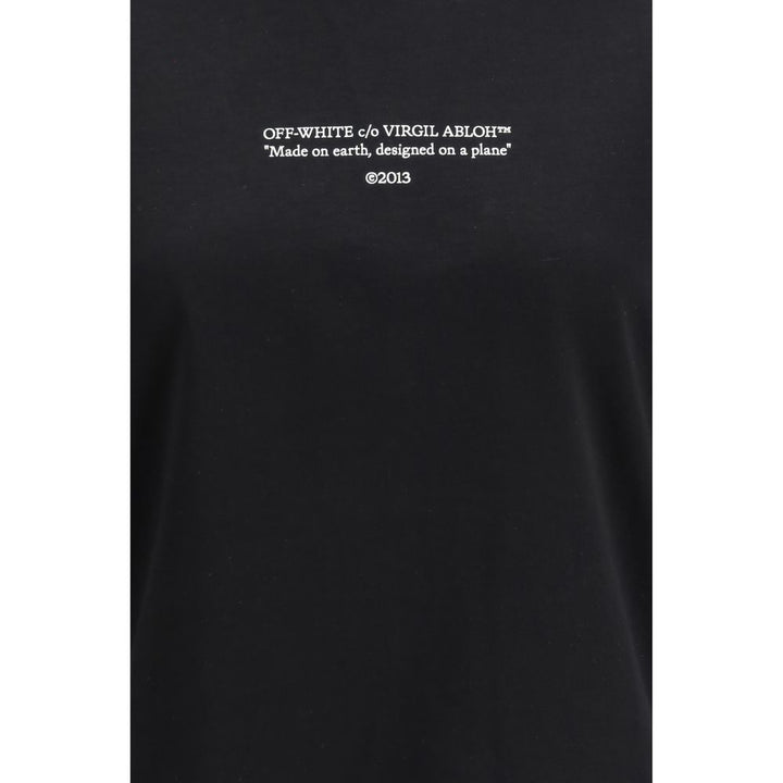 Off-White Black Cotton T-Shirt