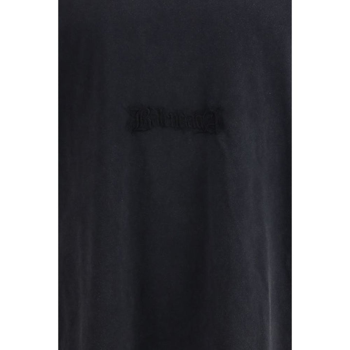 Balenciaga Black Cotton T-Shirt