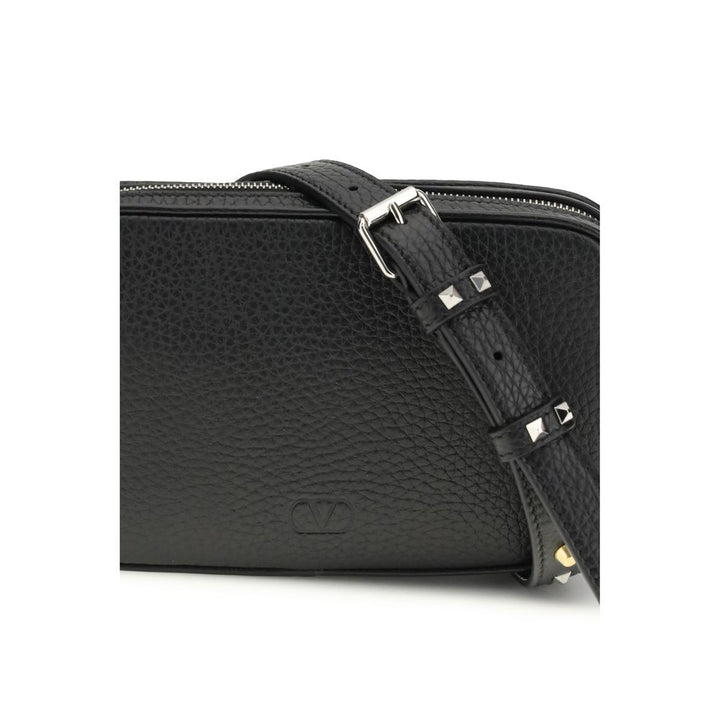Valentino Garavani Black Calf Leather Bos Taurus Accessories