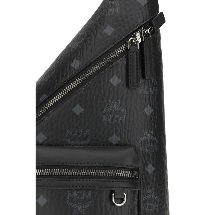 MCM Black Fabric Shoulder Bag