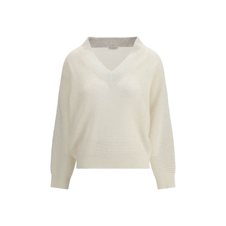 Brunello Cucinelli Beige Cashmere Sweater