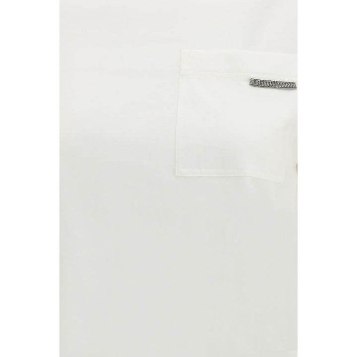 Brunello Cucinelli White Cotton T-Shirt