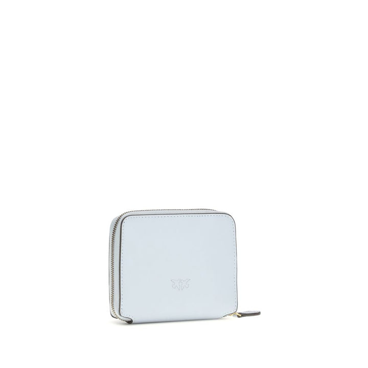 PINKO Blue Calf Leather Bos Taurus Wallet