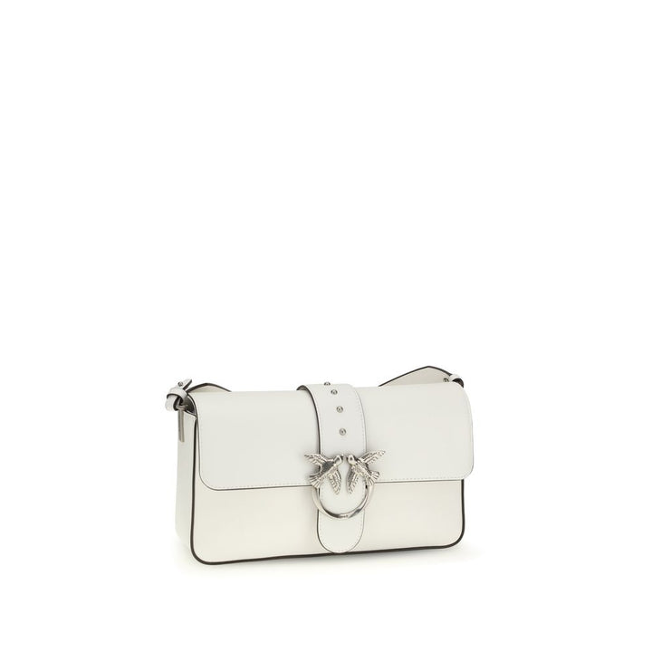 PINKO White Leather Shoulder Bag