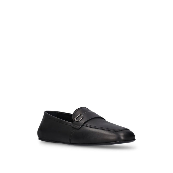 Salvatore Ferragamo Brown Calfskin Slip-On Loafers
