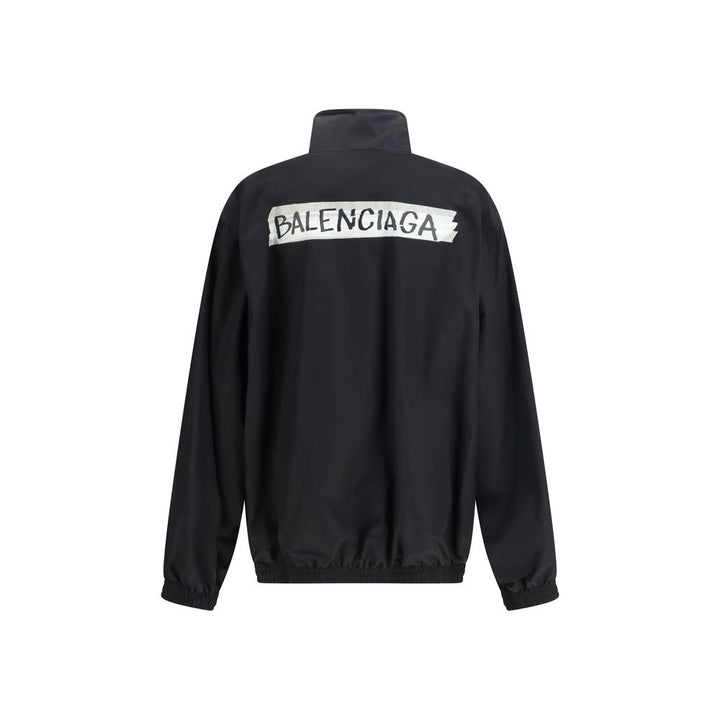Balenciaga Black Cotton Shell Jacket