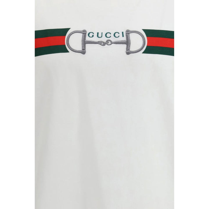 Gucci White Cotton T-Shirt