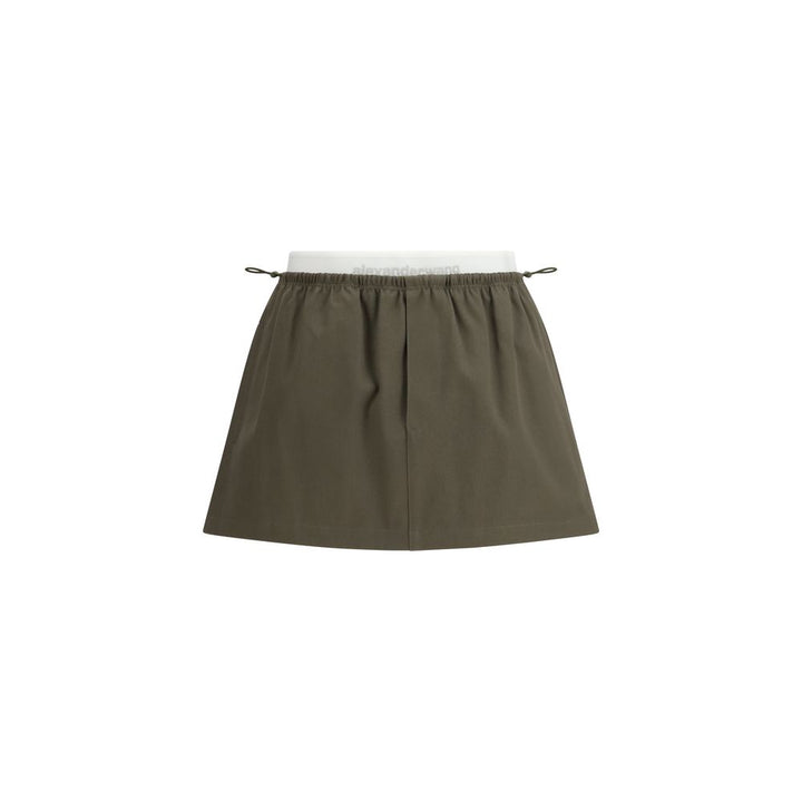 Alexander Wang Bicolor Cotton Mini Skirt