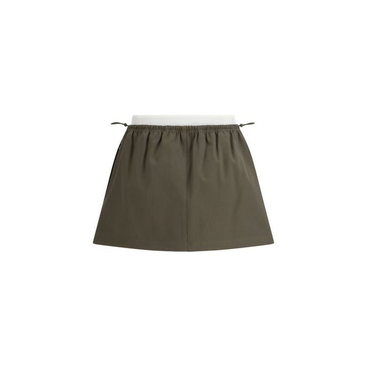 Alexander Wang Bicolor Cotton Mini Skirt
