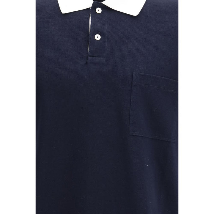 Gucci Blue Cotton Polo Shirt