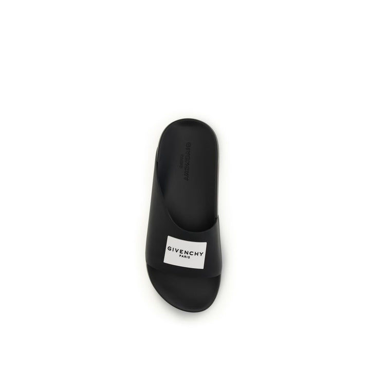Givenchy Black Rubber Sandals