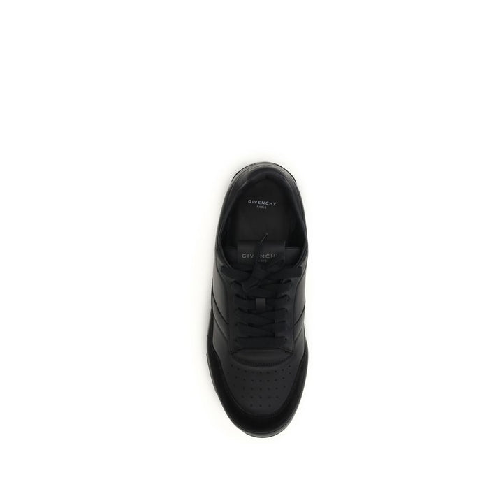 Givenchy Black Calf Leather Bos Taurus Low Top Sneakers