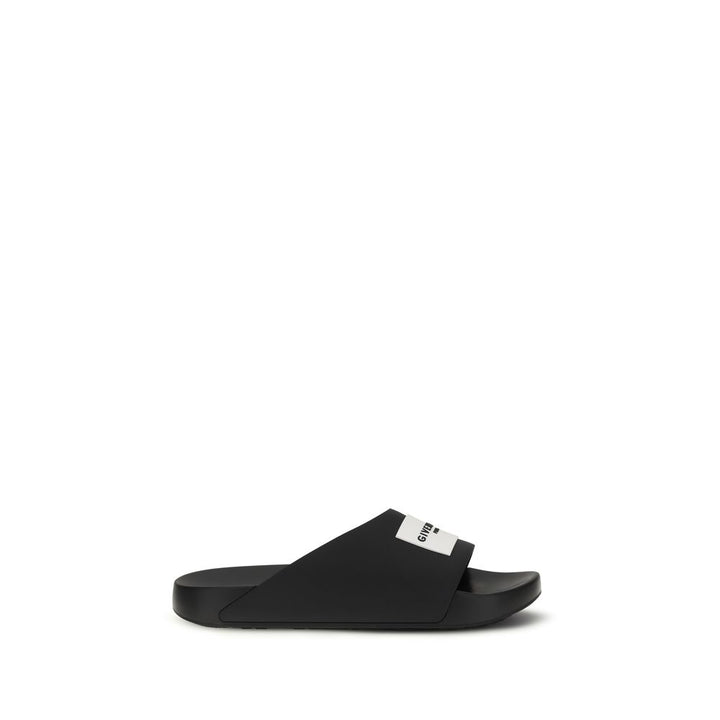 Givenchy Black Rubber Slippers