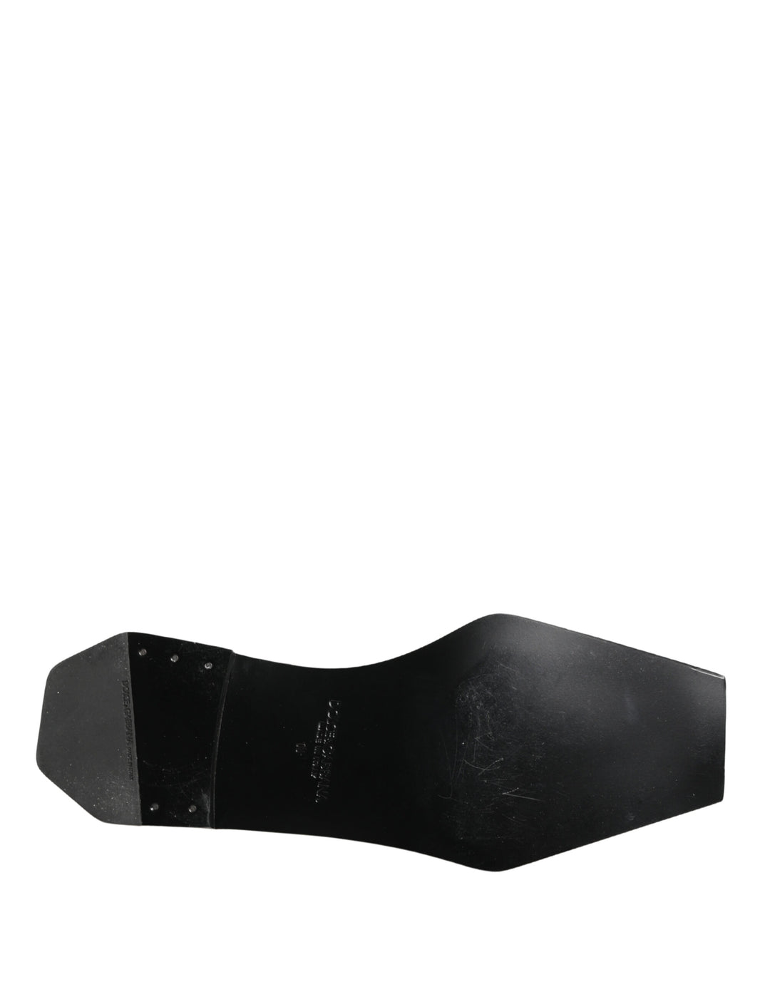 Dolce & Gabbana Black Matte Lace-Up Leather Dress Derby Shoes