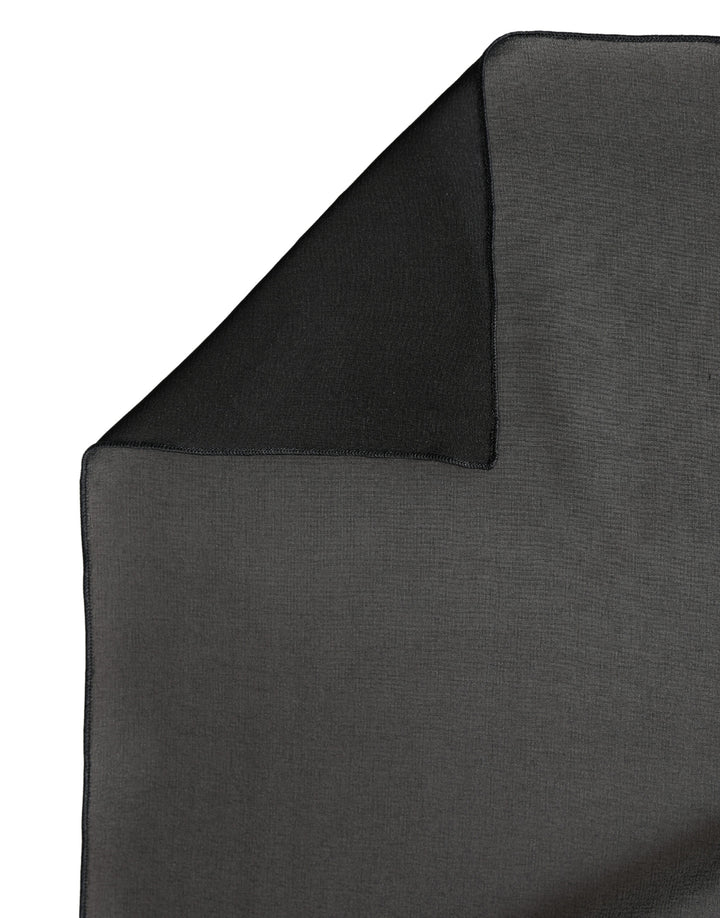 Dolce & Gabbana Black Silk Neck Wrap Shawl Stole 200cm x 64cm  Scarf