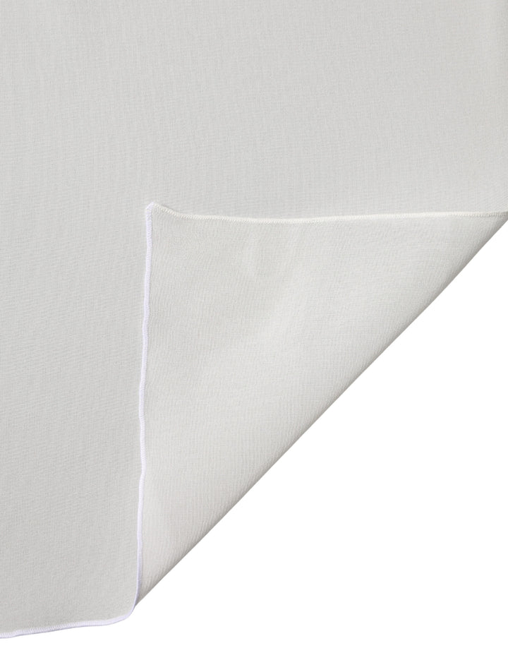 Dolce & Gabbana Off White Silk Neck Wrap Shawl Stole 200cm x 64cm Scarf