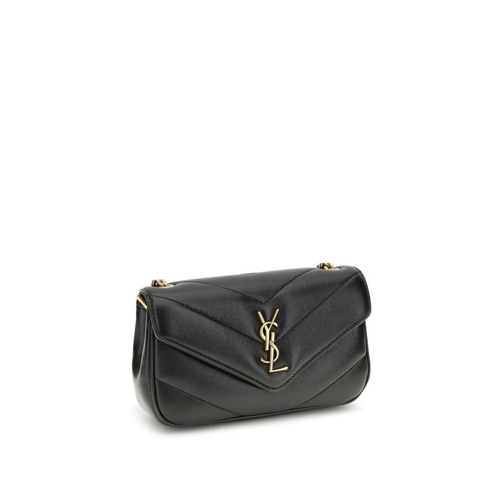 Saint Laurent Black Lamb Ovis Aries Aries Shoulder Bag