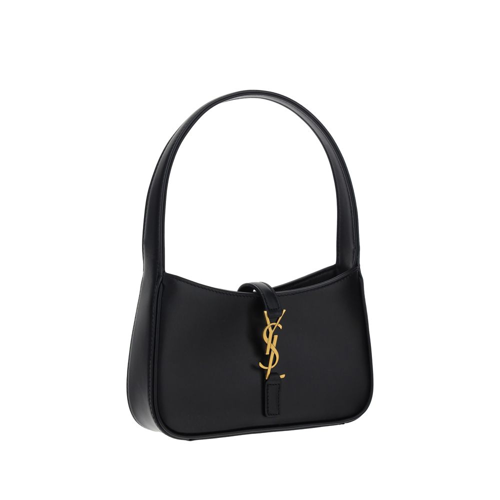 Saint Laurent Black Calf Leather Bos Taurus Shoulder Bag